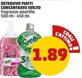 PENNY DETERSIVO PIATTI CONCENTRATO SVELTO 500 ml - 450 ml offerta
