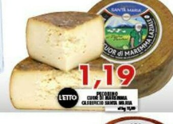 Gros Santa maria Caseificio Pecorino Cuor Di Maremma offerta