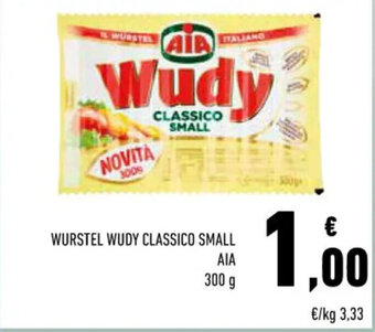 Conad WURSTEL WUDY CLASSICO SMALL WURSTEL WUDY CLASSICO SMALL AIA 300 g offerta