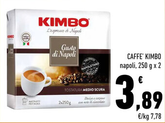 Conad CAFFE' KIMBO napoli 250 g x 2 offerta