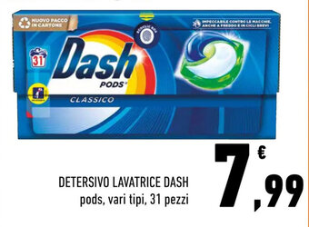 Conad DETERSIVO LAVATRICE DASH 31 pezzi offerta