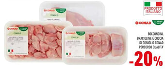 Conad BOCCONCINI, BRACIOLINE E COSCIA DI CONIGLIO CONAD PERCORSO QUALITA offerta