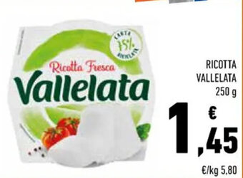 Conad RICOTTA VALLELATA 250 g offerta