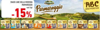 Conad SNACK L'ABC DELLA MERENDA PARMAREGGIO vari tipi offerta