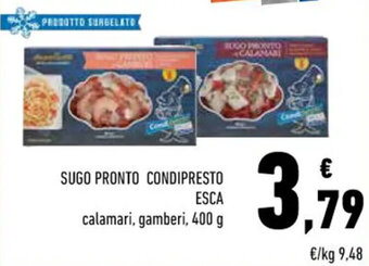 Conad SUGO PRONTO CONDIPRESTO ESCA 400 g offerta