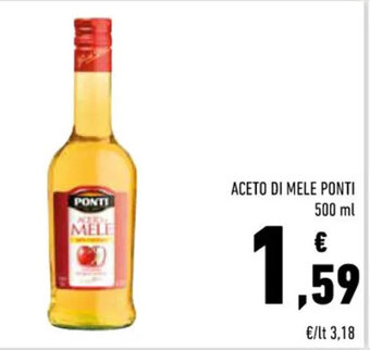 Conad ACETO DI MELE PONTI 500 ml offerta