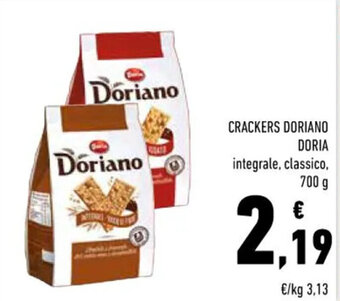 Conad CRACKERS DORIANO DORIA integrale, classico, 700 g offerta