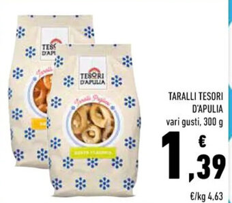 Conad TARALLI TESORI D'APULIA vari gusti, 300 g offerta