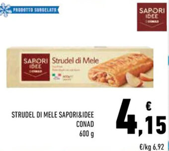 Conad STRUDEL DI MELE SAPORI&IDEE CONAD 600 g offerta