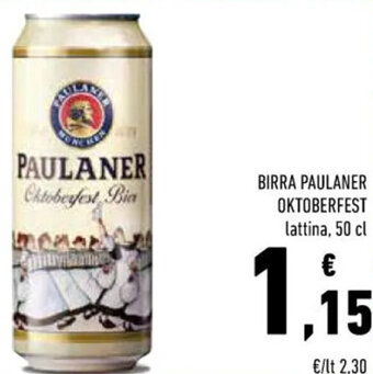 Conad BIRRA PAULANER OKTOBERFEST lattina, 50 cl offerta