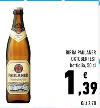 Conad BIRRA PAULANER OKTOBERFEST bottiglia, 50 cl offerta
