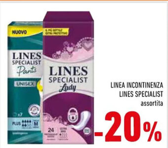 Conad LINEA INCONTINENZA LINES SPECIALIST assortita offerta