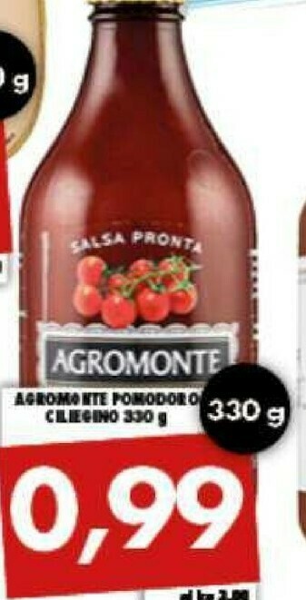 Gros Agromonte Salsa Pronta Di Pomodorino Ciliegino Bio 330 G(ml) offerta