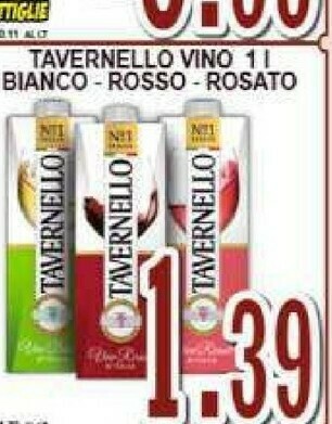 Gros Tavernello Vino Bianco 1000 G(ml) offerta