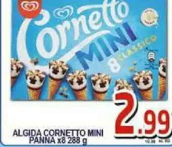Gros Algida Cornetto Mini Classico Parfum Vanille 288 G(ml) offerta