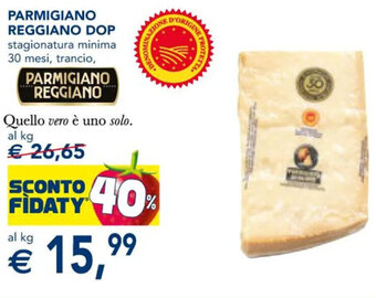 Esselunga PARMIGIANO REGGIANO DOP offerta