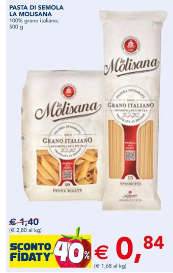 Esselunga PASTA DI SEMOLA LA MOLISANA 500 g offerta