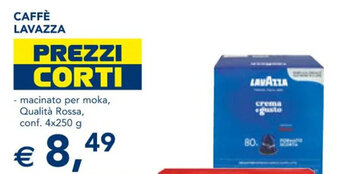 Esselunga CAFFÈ LAVAZZA macinato per moka 4 x 250 g offerta
