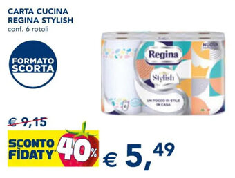 Esselunga CARTA CUCINA REGINA STYLISH offerta