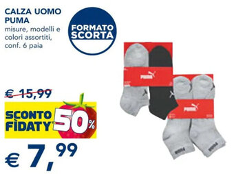 Esselunga CALZA UOMO PUMA offerta