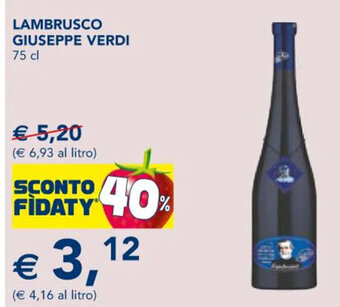 Esselunga LAMBRUSCO GIUSEPPE VERDI 75 cl offerta