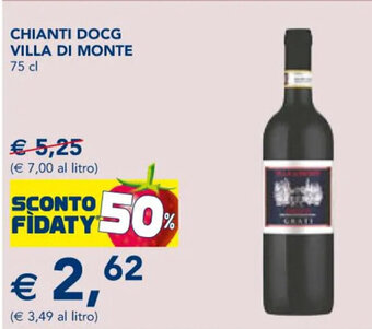 Esselunga CHIANTI DOCG VILLA DI MONTE 75 cl offerta