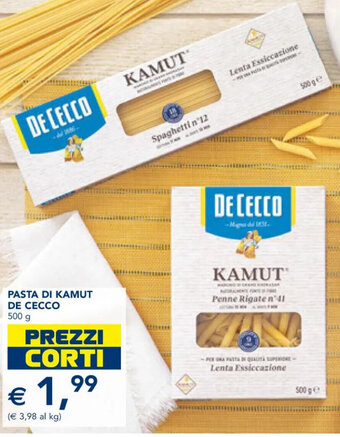 Esselunga PASTA DI KAMUT DE CECCO 500 g offerta