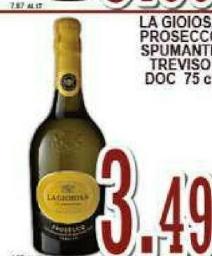 Gros La Gioiosa Prosecco Spumante Treviso Doc offerta
