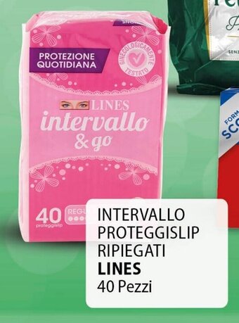 INTERVALLO PROTEGGISLIP RIPIEGATI LINES 40 Pezzi