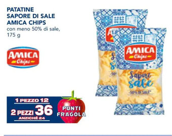 PATATINE SAPORE DI SALE AMICA CHIPS 175 g