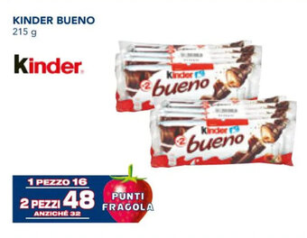 Esselunga KINDER BUENO 215 g 2 pezzi offerta