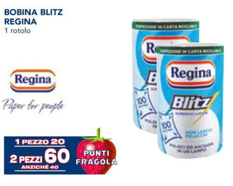 Esselunga BOBINA BLITZ REGINA 1 rotolo offerta