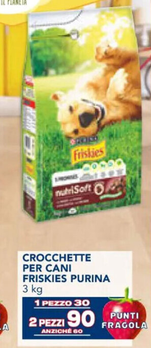 Esselunga CROCCHETTE PER CANI FRISKIES PURINA 3 kg offerta