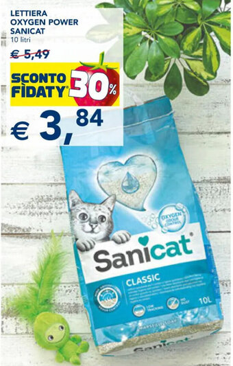 Esselunga LETTIERA OXYGEN POWER SANICAT 10 litri offerta