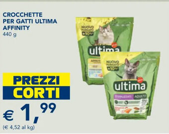 Esselunga CROCCHETTE PER GATTI ULTIMA AFFINITY 440 g offerta