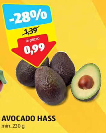 ALDI AVOCADO HASS min. 230 g offerta