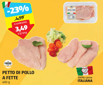 ALDI IL PODERE PETTO DI POLLO A FETTE 400 g offerta