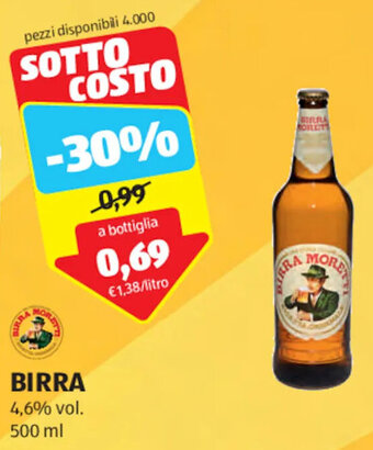 ALDI BIRRA 4,6% vol. 500 ml offerta