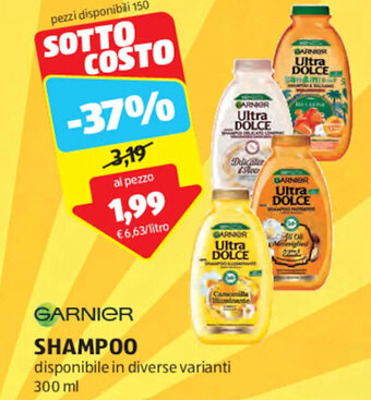 ALDI GARNIER SHAMPOO 300 ml offerta
