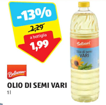 ALDI Bellasan OLIO DI SEMI VARI 1 l offerta