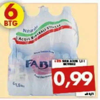 Gros Acqua Fabia - Acqua Minerale Naturale 1500 G(ml) offerta