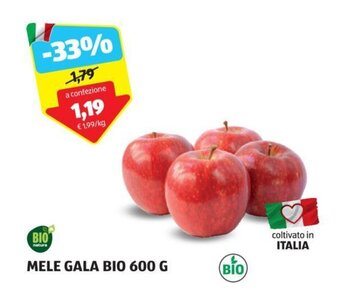 ALDI BIO natura MELE GALA BIO 600 G offerta