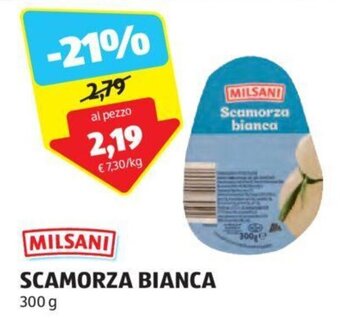 ALDI MILSANI SCAMORZA BIANCA 300 g offerta