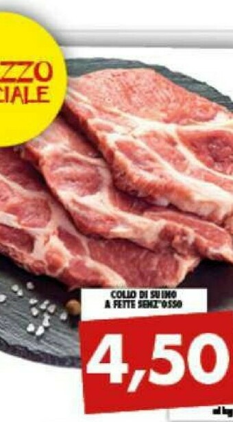 Gros Ma Supermercati Collo Di Suino A Fette Senz'osso offerta
