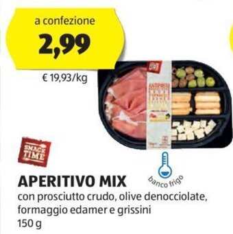 ALDI SNACK TIME APERITIVO MIX 150 g offerta