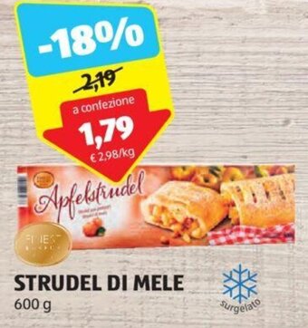 ALDI STRUDEL DI MELE 600 g offerta