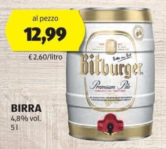ALDI BIRRA 4,8% vol. 5 l offerta