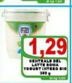 Gros Centrale del latte di roma Centrale Del Latte Roma Yogurt Intero Bio offerta