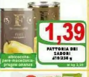 Fattoria dei sapori Albicocche/Pere/Ananas
