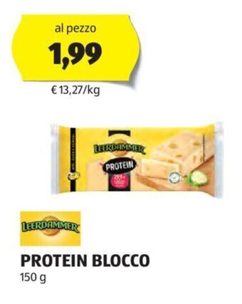 ALDI LEERDAMMER PROTEIN BLOCCO 150 g offerta